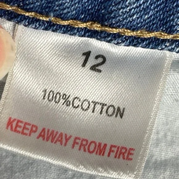 THE ROCKN REV | Women's Casual Light Wash Distressed Jeans | Size 12 - Picture 10 of 13